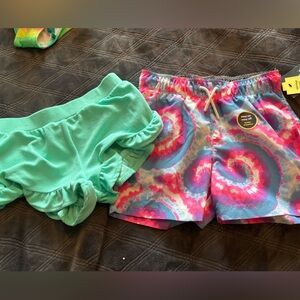 Cat & Jack Kids Swim Set - Aqua and Tie-Dye NWT